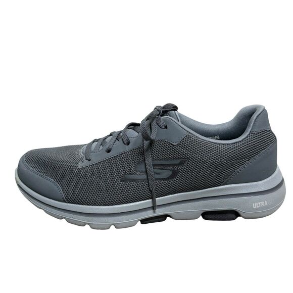 SKECHERS Go Walk 5 Men's Size 9.5 US Charcoal Gray Sneakers Walking Shoes 55519 - Picture 4 of 8